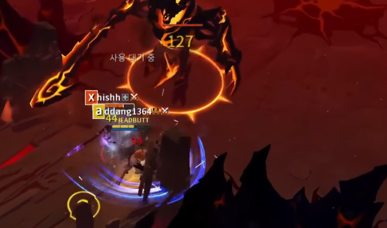 오염된 던전 보스 교전 및 PvE