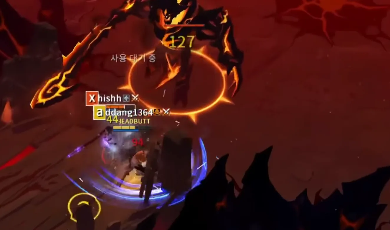 오염된 던전 보스 교전 및 PvE